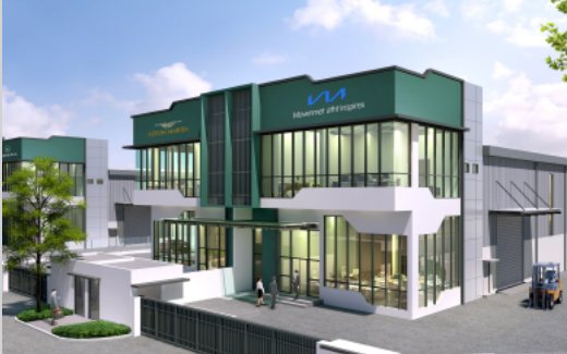 Semi-detached factory at Ideal Business Hub, Bertam — two-storey corporate frontage